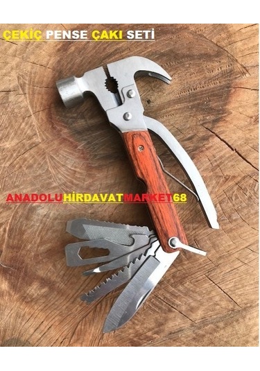 Çok Amaçlı Çekiç Pense Testere Seti Çakı Seti Avcı Kampçı Seti