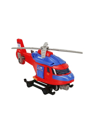 Sesli Işıklı Motorize Kurtarma Helikopteri 20 Cm Vinçli Sedyeli Ses & Işık Efektli Motorize İl