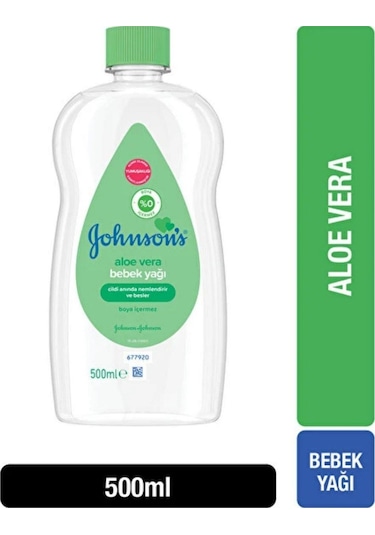 Johnsons Baby Aloe Vera Bebek Yağı 500 Ml