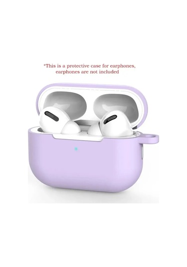 Snapbuy Airpods Uyumlu Pro Silikon Koruyucu Kılıf - Yumuşak Ve Düz Renkli Bluetooth Kulaklık Kapağıwindy Purple Windy Purple
