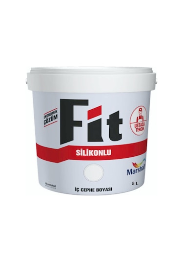 Marshall Fit Silikonlu Iç Cephe Duvar Boyası 5Lt=7Kg-Kokusuz-Kola (282564387)