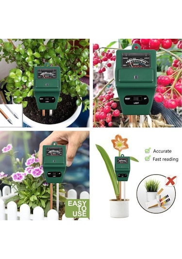 Unichrome Toprak PH Ölçer Ve Nem Ölçüm Cihazı