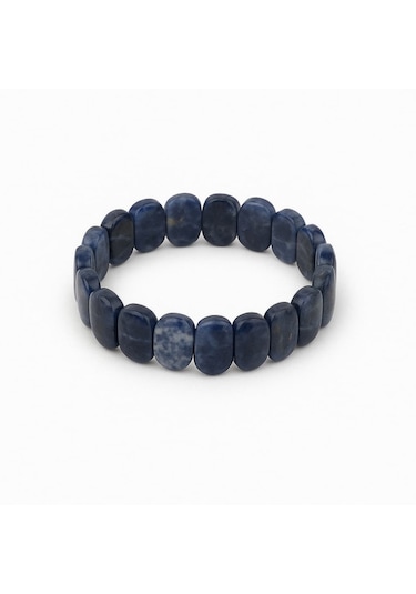 Oval Kesim Lapis Lazuli Bileklik 29 Gr 22 Cm Doğal Taş Mavi