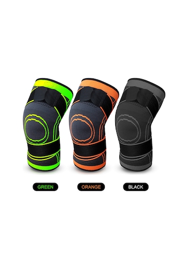 Yuntech01 Spor Destekli Basınçlı Dizlik - Esnek Ve Rahat Kullanım Siyah, L Boy Siyah