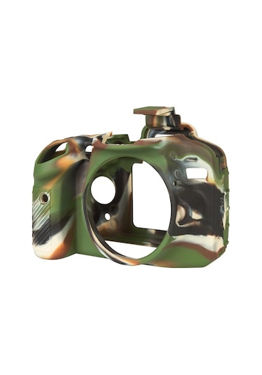 Easycover Nikon D7100/D7200 Silikon Kılıf Ecnd7100C (Kamuflaj)
