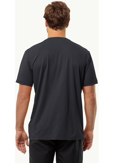 Jack Wolfskin Delgami S/s M Erkek Tişört 1809811-6000 Siyah
