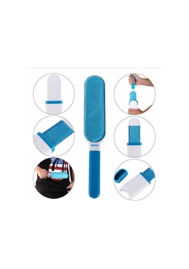 Tüy Temizleyici Fırça Seti 2li Mavi
