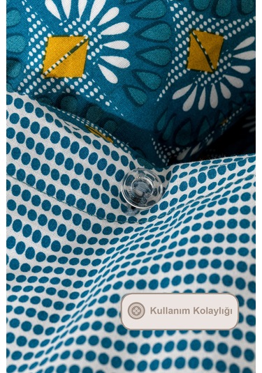 Elart Castor Nevresim Takımı Tek Kişilik 160x220 Cm Yeşil Yeşil