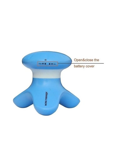 Mini Elektrik Kafa Kafa Deri Masaj Selülit Akıllı El Masajı K3t3b6 Mavi