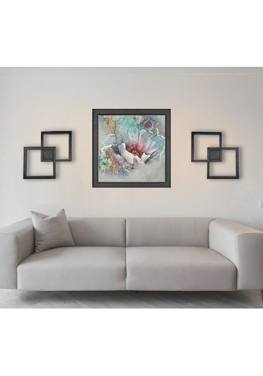 Framer 26x26cm Samsung Ledli 2'li Kare Aplik Mat Siyah