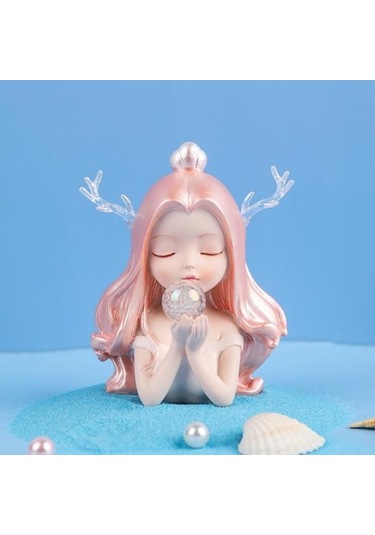 D Trendy Deniz Kızı Heykelcik Yaratıcı Parlak Renkli Narin