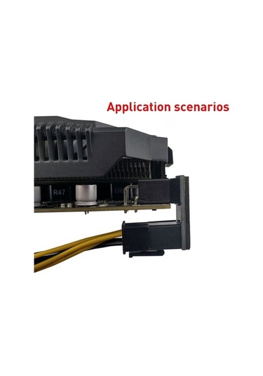 Tongxida 10 Adet Atx 8pin Dişi 8pin Erkek 180 Derece Açılı Adaptör, Model: Ph38b