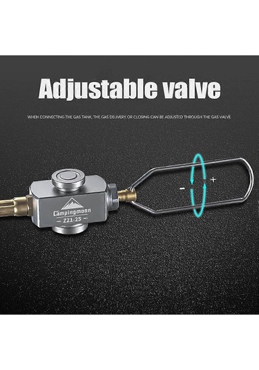 Fortunelane Kampıngmoon Kamp Gazlı Ocak Adaptörü, Düz Gazlı Tanklar Bağlantı Kablosu, Çok Renkli Çok Renkli