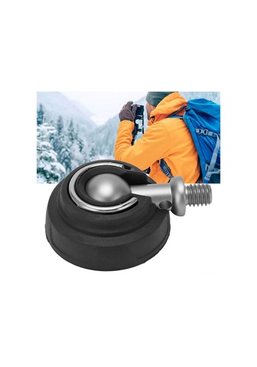 Geeksen 50mm Çaplı, 3/8" Vida Bağlantılı, Kayma Engellli, Dayanıklı Çelik Ve Kauçuk Tripod/monopod Yer Değiştirme Ayak Gsf50