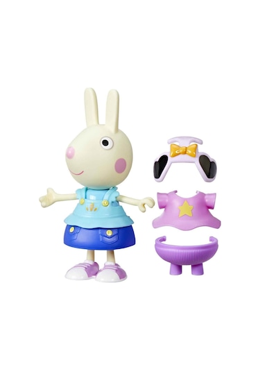 Peppa Pig Ve Ailesi Kıyafetli Figür Seti Rebecca Rabbit Peppa Pig
