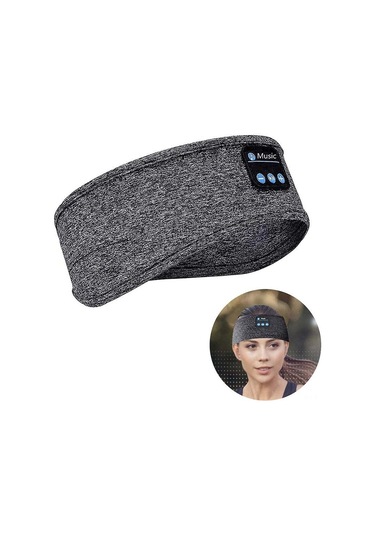 Hfambition Sunmostar Gri Bluetooth Uyku Kafatası - İki Yönlü Mikrofonlu, 3'ü 1 Fonksiyonlu, Spor Ve Uyku İçin Konforlu Kulaklık Diğer