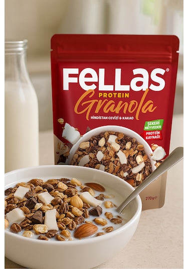 Fellas Protein Granola - Hindistan Cevizi & Kakao 270g