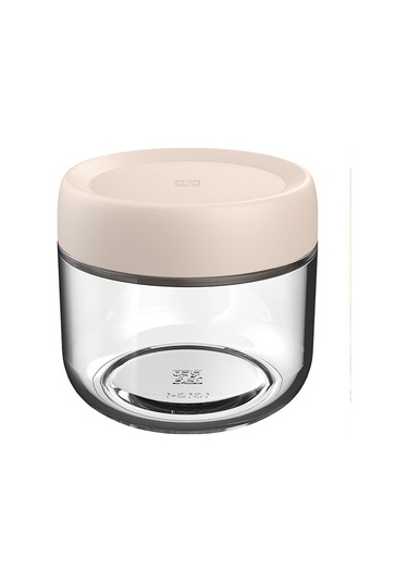 Gıda Sınıfı Cam Sızdırmazlık Kavanoz Neme Dayanıklı Geniş Ağızlı Sızdırmaz Kapak Oluk Tasarımı İstiflenebilir Kavanoz Ev Gereçleri Beyaz