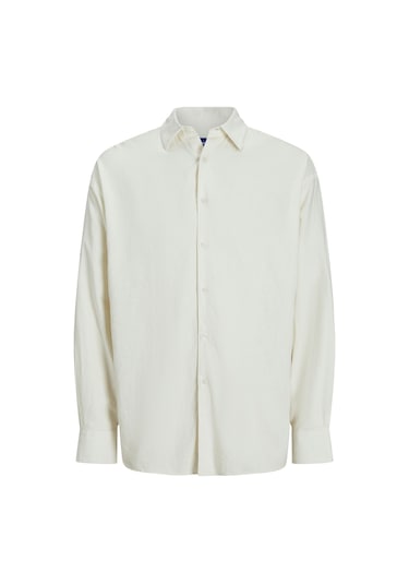 Jack & Jones Erkek Gömlek 12271106 Krem Krem