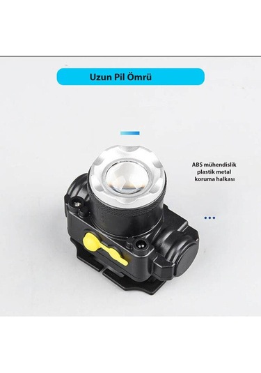 Dailytech Profesyonel Su Geçirmez 6000 Lümen Zoomlu Kafa Feneri