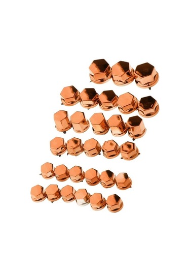 Ganzhoushop Yamaha Vida Turuncu Suntek Somun Parça Motosiklet Kapatma Dekorasyon Civata Başlığı 30 Ql Turuncu