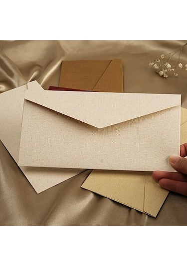 Trendooze Cloud011 5 Adet Kırmızı Çuval Zarfları Mat Yüzeyli 22x11cm Parti