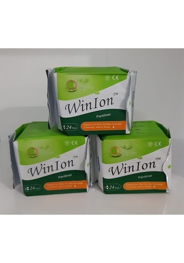 Winion Negatif Iyonlu Anyon Kartuşlu Günlük Ped 3 x 24'lü