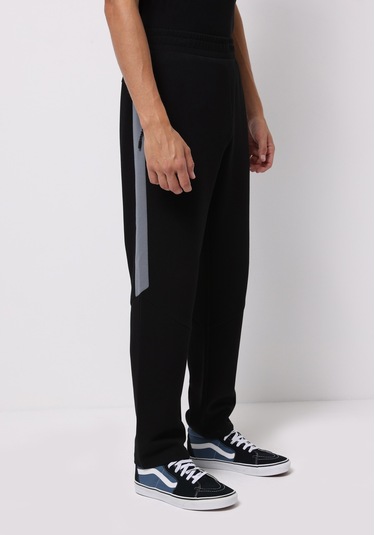 Colins Regular Fit Orta Bel Düz Erkek Siyah Eşofman Altı Cl1076854 Q1.v1 Blk Siyah