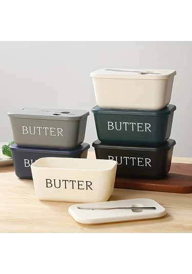 Cordial Beyaz Tereyağı Saklama Kutusu: Bıçak Yuvası, Tezgah Üstü Düzenleyici, Dayanıklı Kapak Beyaz