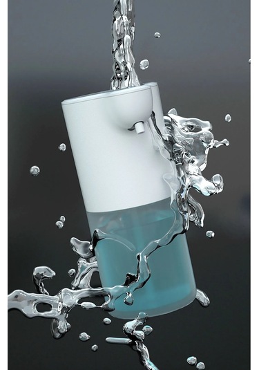 Otomatik Sensörlü Köpük Sabun Makinası, Şarj Edilebilir, Yeniden Doldurulabilir Beyaz