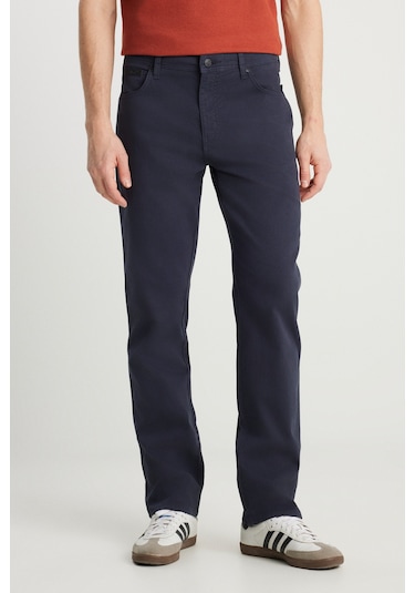 Wrangler Texas Straight Fit Pamuklu Esnek Erkek Pantolon W1218646411 Lacivert