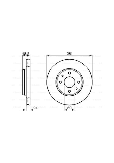 Mitsubishi Carisma 1.8Gdı 1997-2003 Bosch Ön Disk 2 Adet