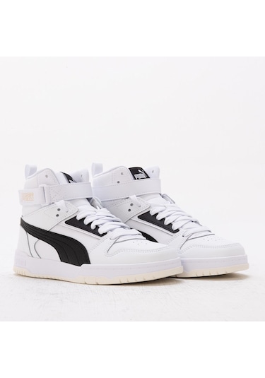 Puma RBD Game - Erkek Beyaz-Siyah Bilekli Spor Ayakkabı - 385839 Çok Renkli