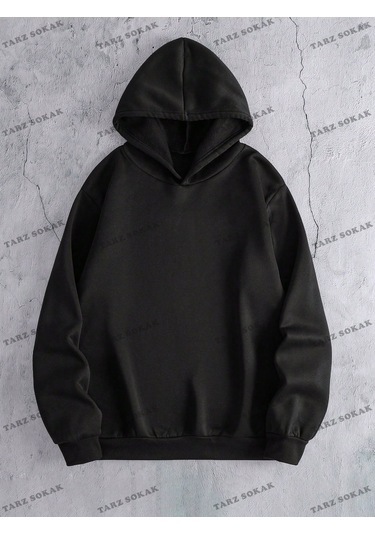 Y2k Trend Sezon Unisex Retro Sweatshırt Kapşonlu Kod 1776 Trz1747 Siyah