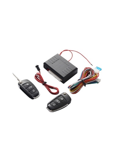 12.0v Evrensel Araba Uzaktan Merkezi Kilit Kiti 2 Uzaktan Kumandalı Araç Anahtarsız Giriş Sistemi