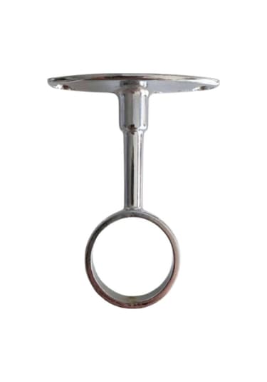 Yuvarlak Ayaklı Açık Askı Borusu Flanşı Mobilya Oval Boru Flanşı 10 Adet Boru Çapı:25mm