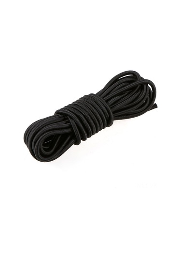Vkemall Çok Amaçlı 4mm Esnek Kordon - Ekipman Sabitleme İçin İdeal Siyah