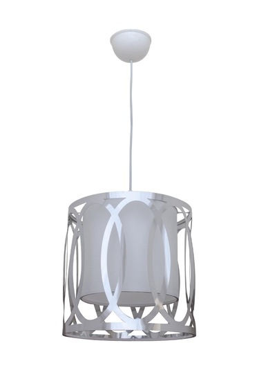 Çay Tekli Avize Gümüş - Beyaz