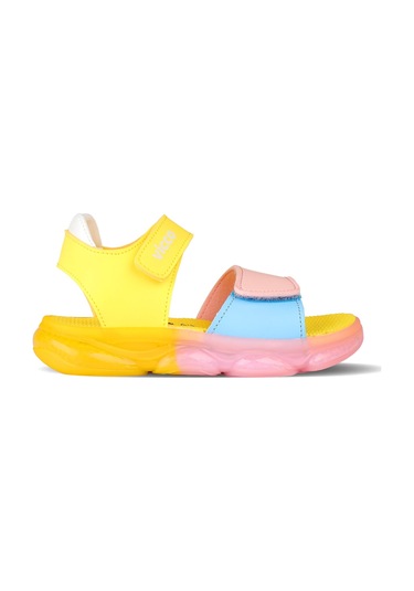 Vicco Laura Ortopedik Işıklı Çocuk Sandalet Sarı