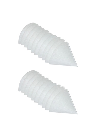 Homyl 20x Konik Egzoz Valfi Filtreleri Ev Banyo Mutfak Için Beyaz