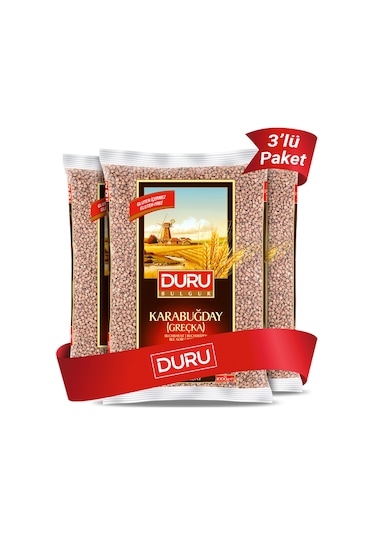 Duru Karabuğday Greçka Paketi 3 x 1 KG