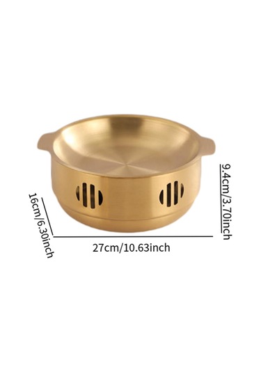 Homyl Isınma Stockpot Isıtıcı Japon Shabu Pot Mutfak Altın