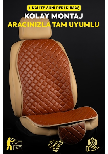 Deri-vinil Oto Minder Seti Taba 7 Parça