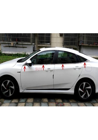 Honda Civic Fc5 Cam Çıtası 8 Parça 2017 Sonrası için Dur