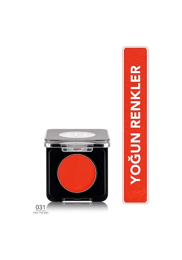Flormar Mono Yüksek Pigmentli & Mat Bitişli Kompakt Göz Farı 031 Feel The Red