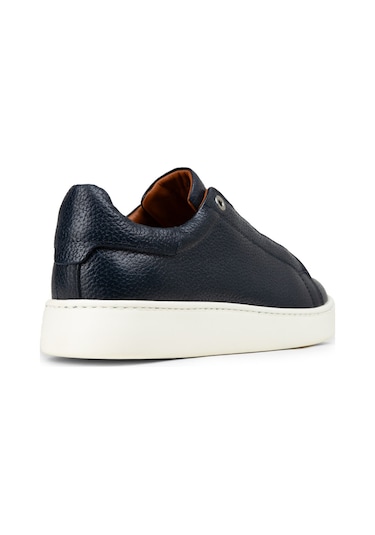Deery Erkek Gizli Bağcıklı Hakiki Deri Lacivert Sneaker - 04444mlcve01
