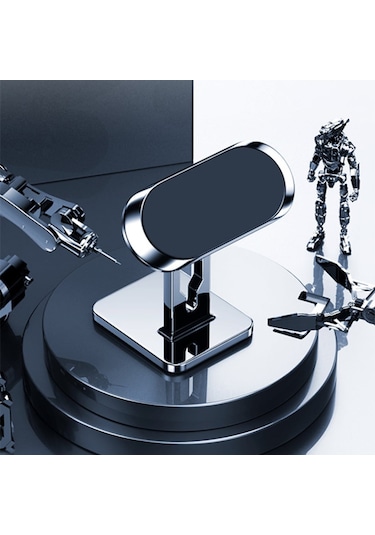 Ally Manyetik Mıknatıslı Stand Tipi Telefon Araç Tutucu (302389054)-Siyah