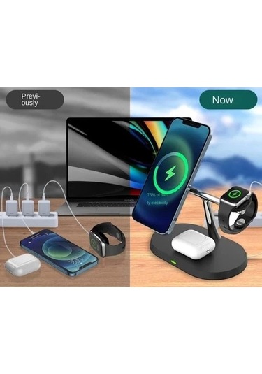 Daytona Bwo4 Kablosuz 3'lü Şarj Standı,15w