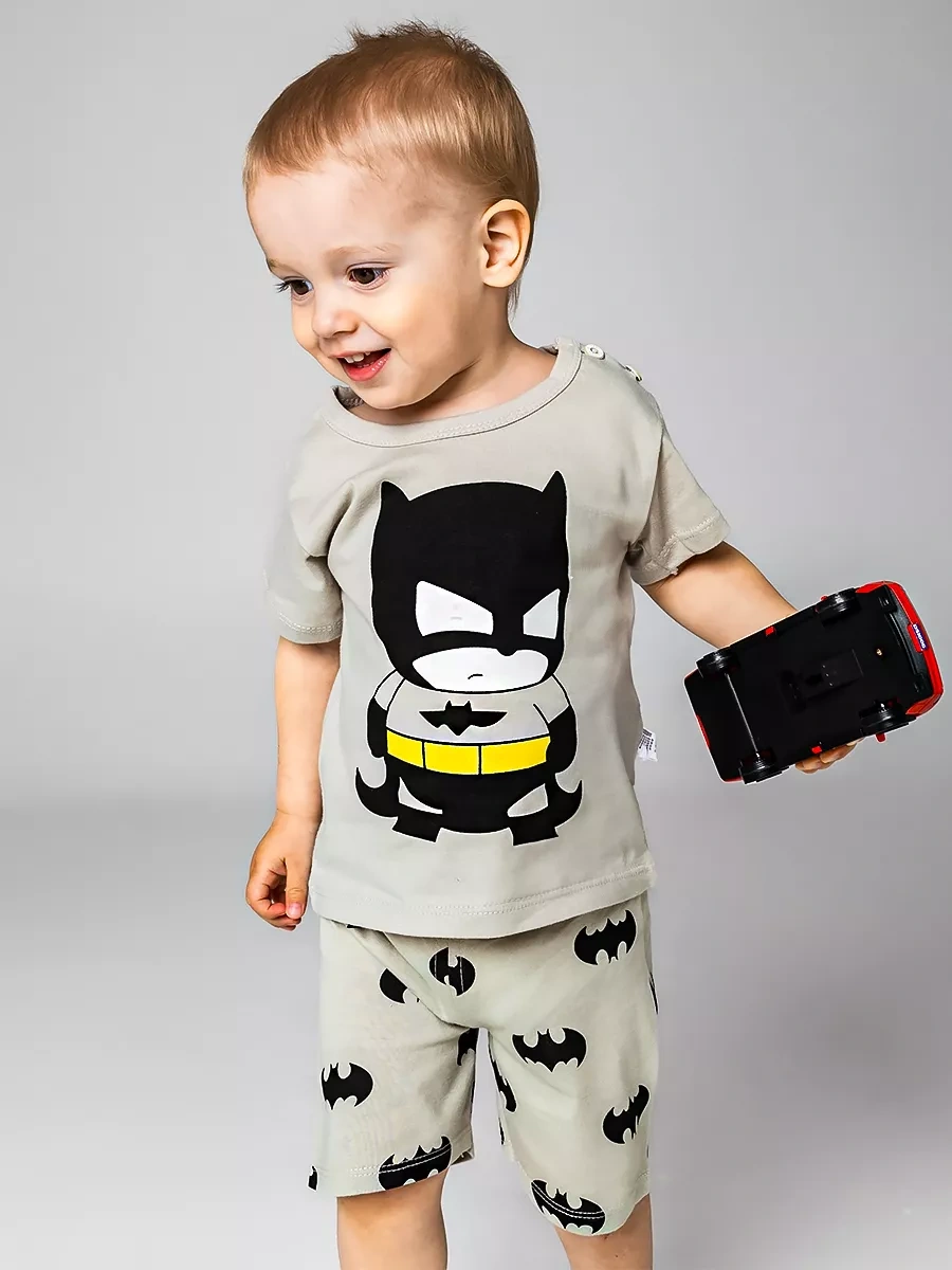 Babyavenue Çocuklar İçin Batman Şortlu Pijam 221755734 Siyah