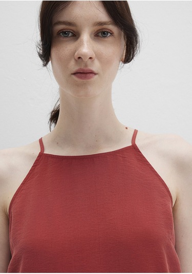 Mavi - Askılı Kırmızı Elbise 1310770-70450 Kırmızı